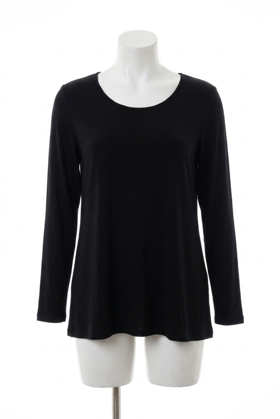 NEW ANGEL long-sleeve tunic in black
